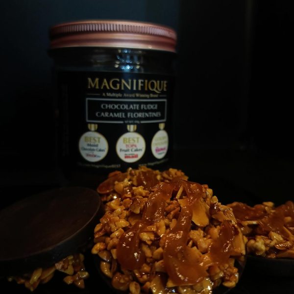 Dark Choc Caramel Florentines